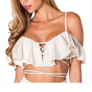 Montce Ivory Palmilla Bikini Top